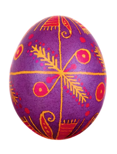 Easter egg painted in folk style — Stock Photo, Image