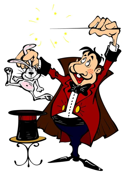 Sihirbaz ile bir tavşan