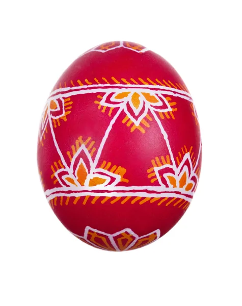 Uovo di Pasqua dipinto in stile folk — Foto Stock