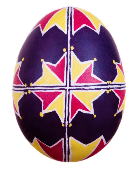Easter egg painted in folk style — Stock Photo, Image