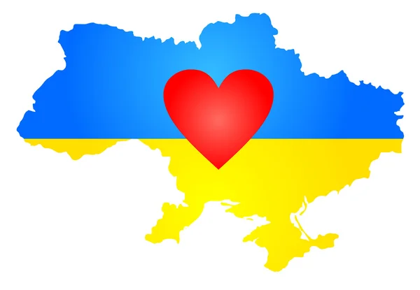 Silhueta da Ucrânia —  Vetores de Stock