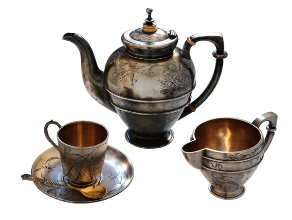 üzerinde beyaz gümüş