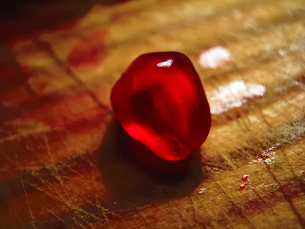 One pomegranate grain — Stock Photo, Image