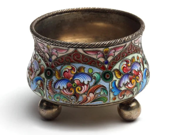 Sahaf gümüş saltcellar — Stok fotoğraf