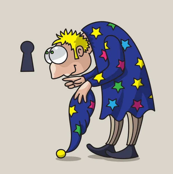 küçük adam ve anahtar deliği