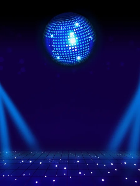 Disco ball and magic floor. — Stock Photo, Image