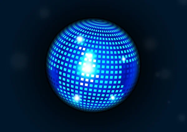 Blue disco ball. — Stock Photo, Image