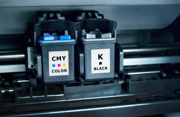 Computer printer inktcartridges — Stockfoto