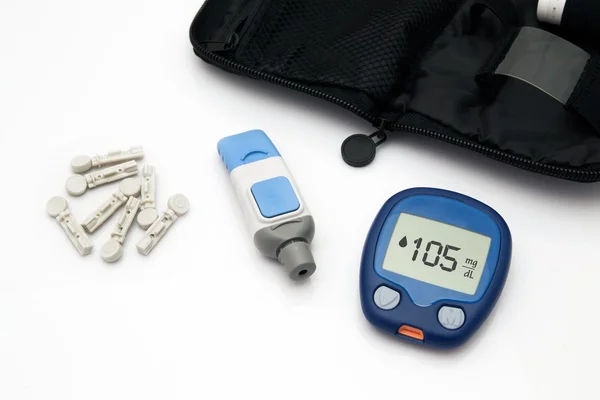 Diabetikertestset — Stockfoto