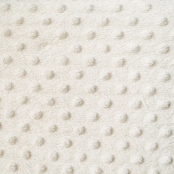 Bílý deku s texturou, tečky — Stock fotografie