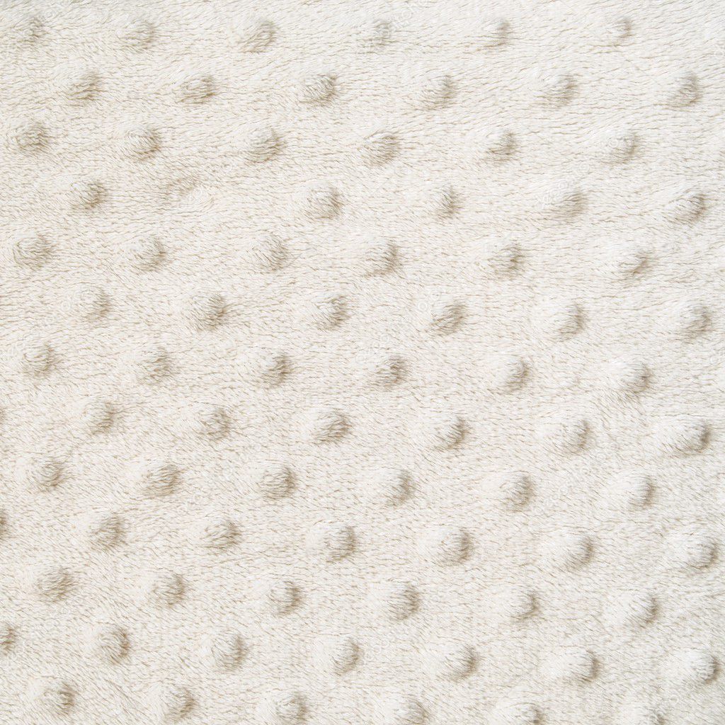 White blanket with dots texture