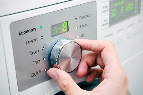 Modern washing machine panel — Stock Photo, Image