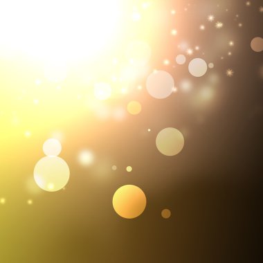 Bokeh ışıkları ve yıldızlarıyla soyut arkaplan