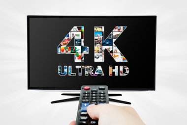 TV ultra hd. 4k televizyon çözünürlük teknolojisi