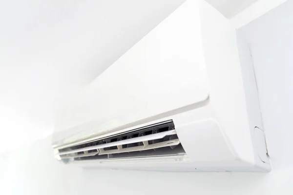 Air Conditioner System White Wall Room Air Conditioning — Stock Photo, Image