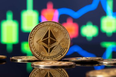 Ethereum kripto para birimi. İkinci nesil kripto para birimleri, blok zinciri teknolojisindeki dijital para birimi.