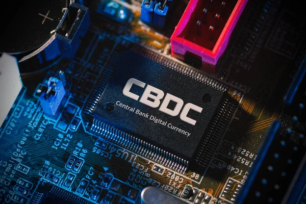 Cbdc Technologie Digitální Měny Centrální Banky Nová Generace Peněz Koncept — Stock fotografie