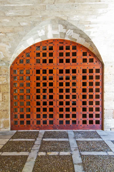 Ancient wooden gate — Stock Photo, Image