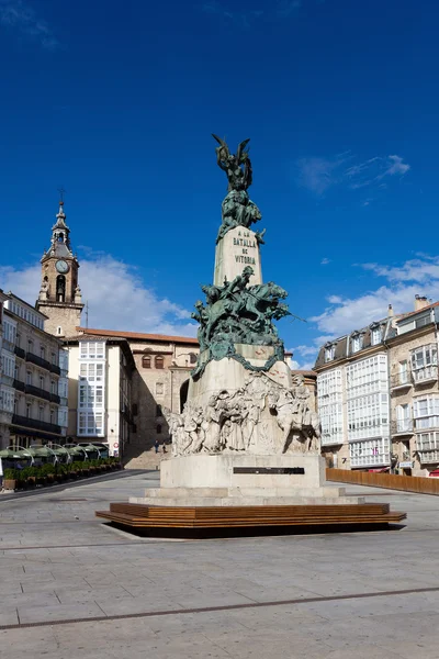 Virgen blanca Square, Vitoria, Alava, Spanien - Stock-foto