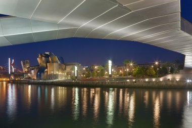 Pedro arrupe yaya köprüsü ve guggenheim Müzesi, bilbao, bizkaia,