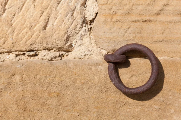 Ring in the facade, Sajazarra, La Rioja, Spain — Stock Photo, Image