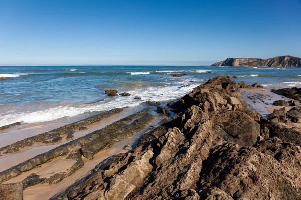 Plaża comillas, cantabria, Hiszpania — Zdjęcie stockowe