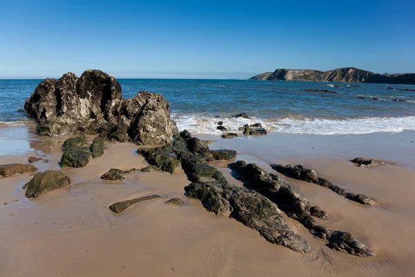 Strand von Comillas, Kantabrien, Spanien — Stockfoto