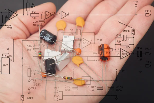 Elektronik Bileşenler — Stok fotoğraf