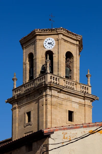 Bell tower of Sajazarra, La Rioja, Spain — Stock Photo, Image