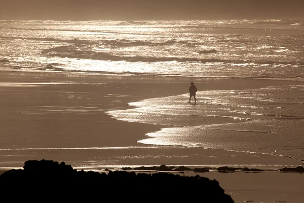 Plaża valdearenas, liencres, cantabria, Hiszpania — Zdjęcie stockowe