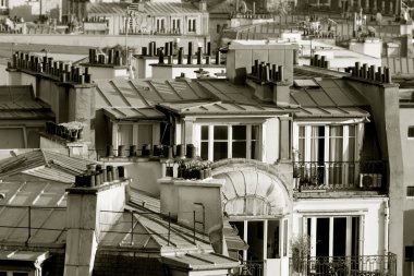 çatılar, Paris, Fransa