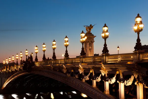 Alexander iii bron, paris, Frankrike — Stockfoto