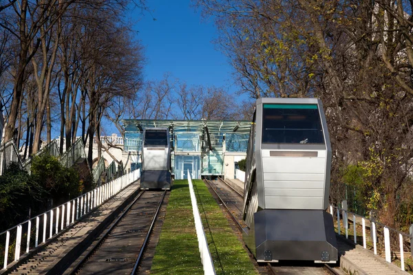 Stacja kolejki linowej montmartre, Paryż, Francja — Zdjęcie stockowe