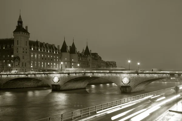 Pont au wijzigen, paris, Frankrijk — Stockfoto