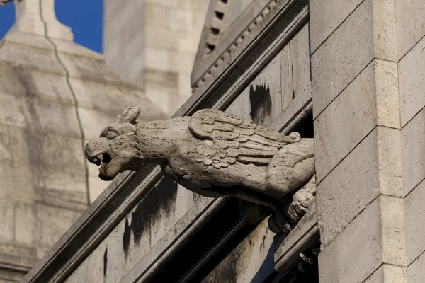 Gargoyle in the Sacre Coeur, Montmarte, Parigi, Francia — Foto Stock