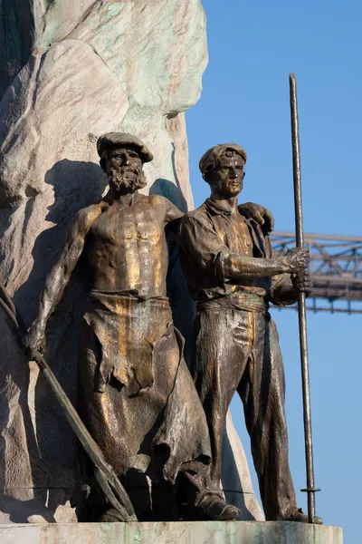 Escultura em Portugalete, Bizkaia, País Basco, Espanha — Fotografia de Stock