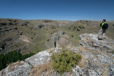 Kanyon hoces del duraton, segovia, castilla y leon, İspanya