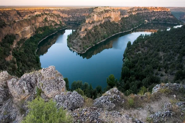 Naturpark med hoces del duraton, segovia, castilla y leon, spa — Stockfoto