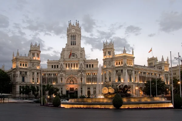 Praça Cibeles, Madrid, Espanha — Fotografia de Stock