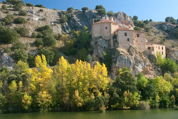 Ermitage of San Saturio, Soria, Kastylia i Leon, Hiszpania — Zdjęcie stockowe