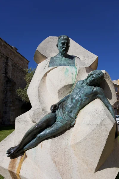 Sculptuur in zamora, castilla y leon, Spanje — Stockfoto