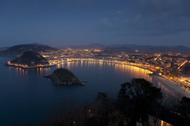 San Sebastian, Gipuzkoa, İspanya manzarası