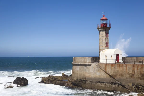 Világítótorony, Porto, Portugália — Stock Fotó