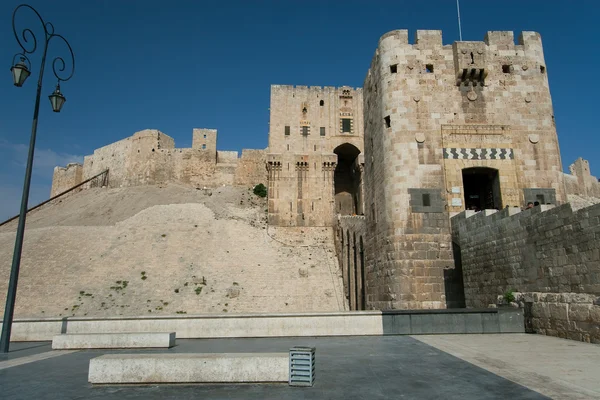 阿勒颇，叙利亚的城堡 — 图库照片