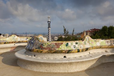 Park guell, barcelona, catalunya, İspanya