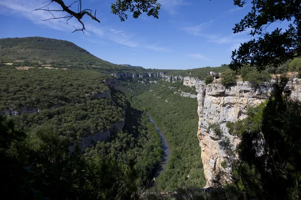 Ebro Canyons, Pesquera de Ebro, Burgos, Castilla y Leon, Spagna — Foto Stock