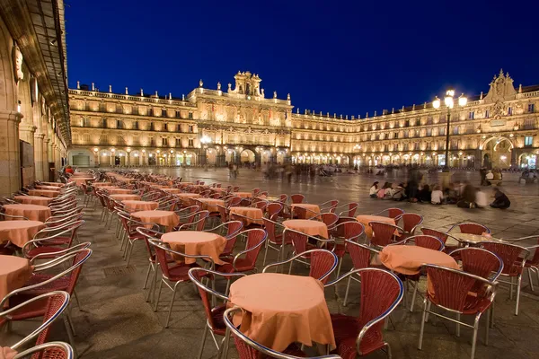 Burgemeester plein, salamanca, castilla y leon, Spanje — Stockfoto