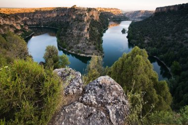 Natural park of Hoces del Duraton, Segovia, Castilla y Leon, Spa clipart