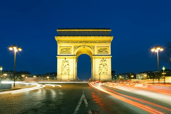 アーク ドゥ トリオンフ、シャルル ・ ド ・ ゴール広場、パリ、イル ・ ド ・ フランス, — ストック写真