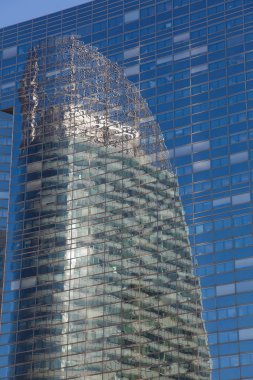 yansıtmak içinde La defense, paris, Ile de france, Fransa